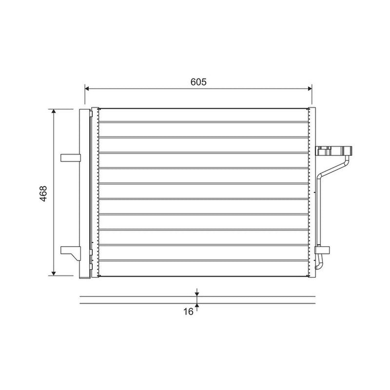 Valeo Air Conditioning Condenser 812877