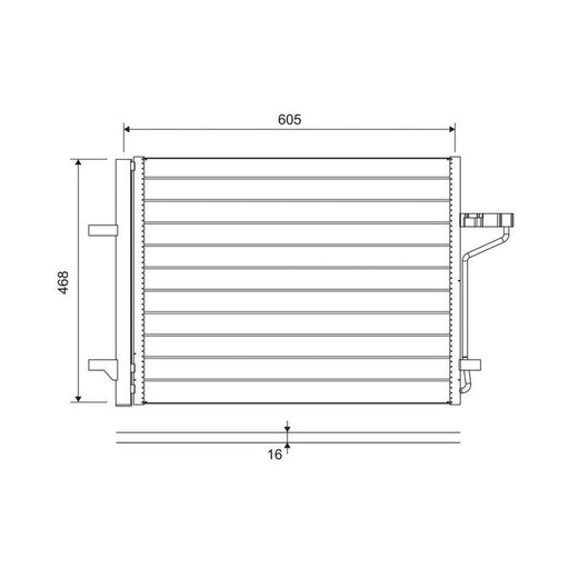 Valeo Air Conditioning Condenser 812877