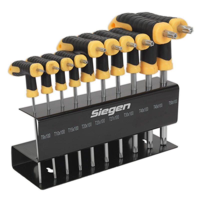 Sealey TRX-Star* Key Set 10pc T-Handle S01151 Siegen by Sealey - Dynamic Drive