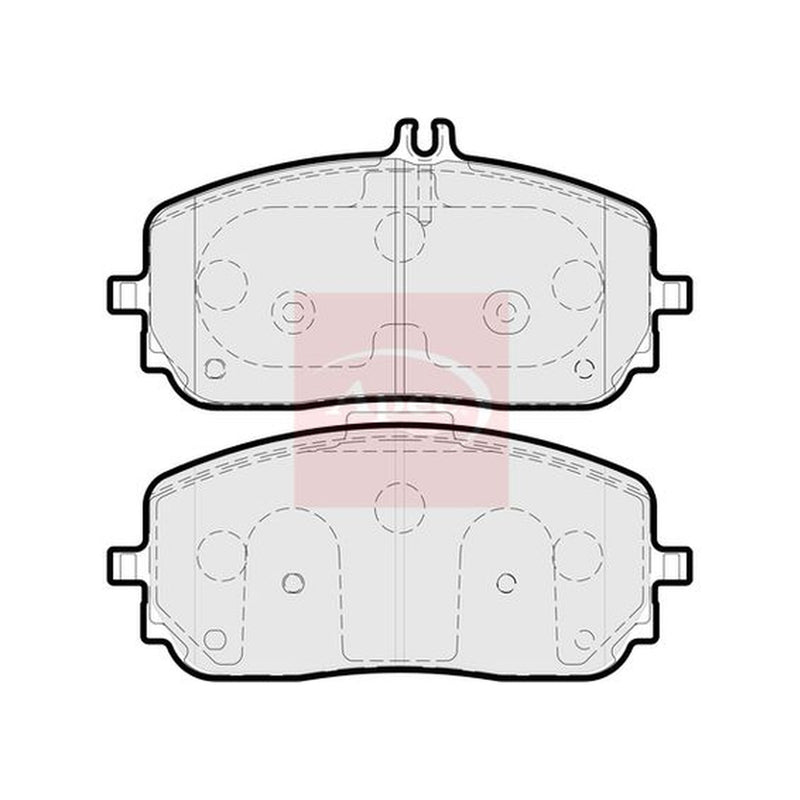 Apec Front Brake Pad Set fits Mercedes-Benz A-Class 2018-2019