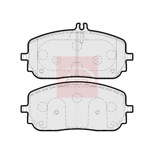 Apec Front Brake Pad Set fits Mercedes-Benz A-Class 2018-2019