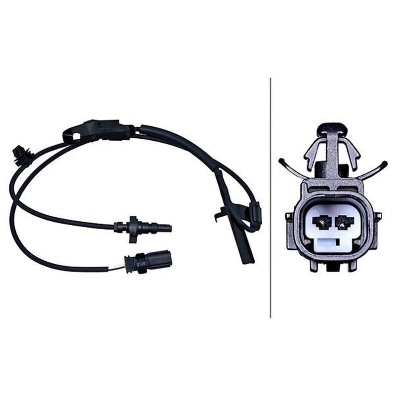 Hella ABS Wheel Speed Sensor Front fits Toyota Auris 2006-2012 1.5 1.8