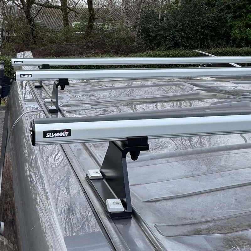 Summit Commercial 3 x Aluminium Fixed Point Roof Bars Rack 1.3m SULC-003 Summit - Bars 4 Cars
