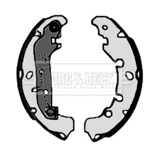 Borg & Beck Brake Shoe Set Axle Kit BBS6320
