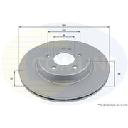 Comline Front & Rear Brake Discs & Pads fits Mercedes-Benz E-Class 2016-2017