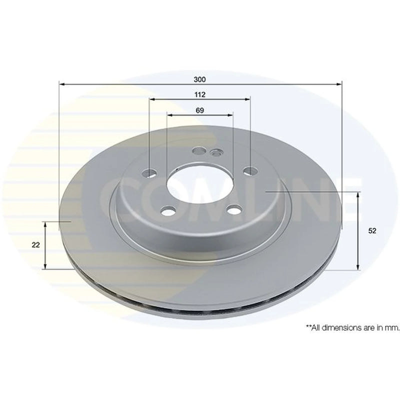 Comline Front & Rear Brake Discs & Pads fits Mercedes-Benz E-Class 2016-2017