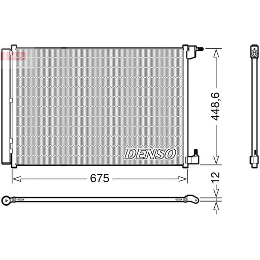 Denso Air Conditioning Condenser fits Mercedes-Benz AMG GT 2014-2021