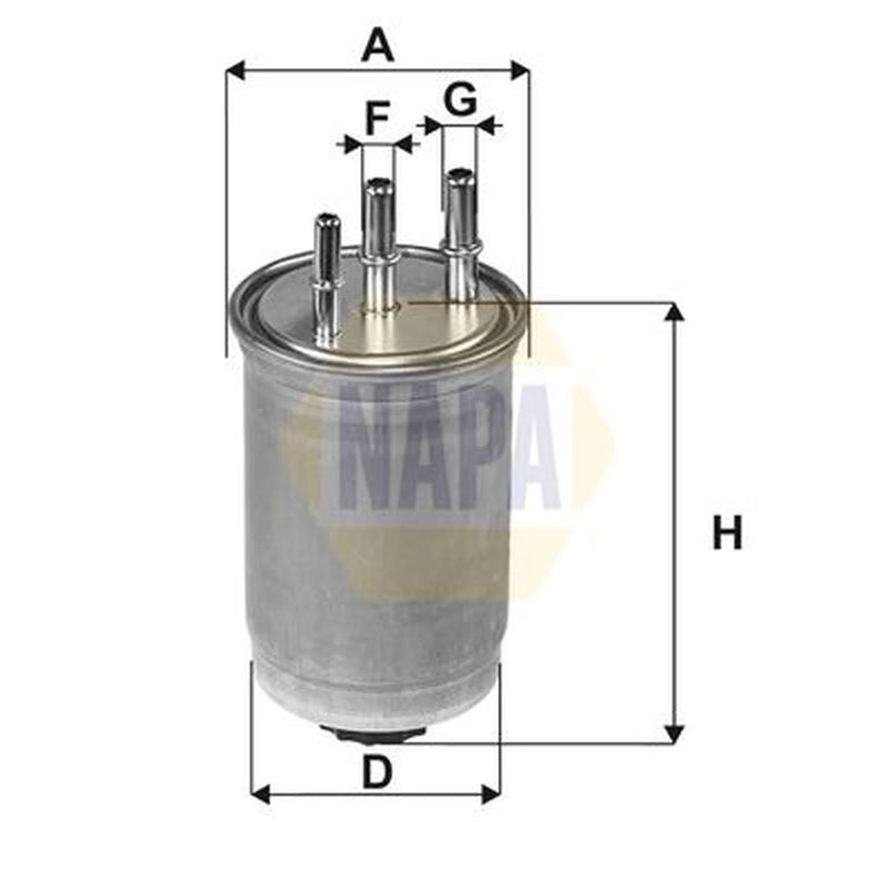 NAPA Fuel Filter Element fits Ford Tourneo Connect 2002-2013 1.8