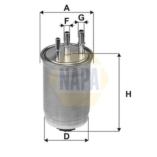 NAPA Fuel Filter Element fits Ford Tourneo Connect 2002-2013 1.8