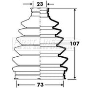 First Line Drive Shaft Bellow Kit Front Left Thermoplast fits Daihatsu Storia