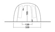 Outwell Phoenix 5 Pole Tent Green 5 Person Outwell - Dynamic Drive