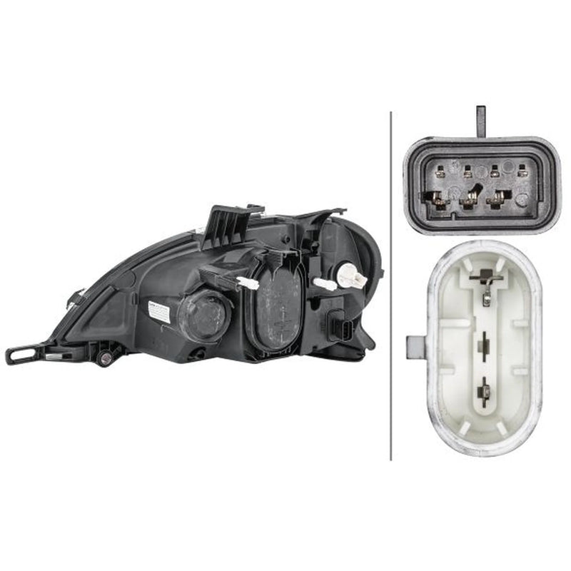 Hella Headlight Headlamp H7/H3/H1 Right fits Mercedes-Benz M-Class 1998-2005