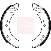 Apec Brake Shoe Set Axle Kit fits Ford Capri 1974-1987 1.3 1.6 2.0 2.3
