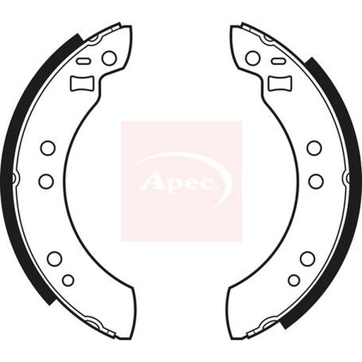 Apec Brake Shoe Set Axle Kit fits Ford Capri 1974-1987 1.3 1.6 2.0 2.3