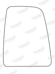 Summit Non-Heated Base Plate With Commercial Mirror Glass fits Ford Transit 14 to 16 RHS Summit - Bars 4 Cars