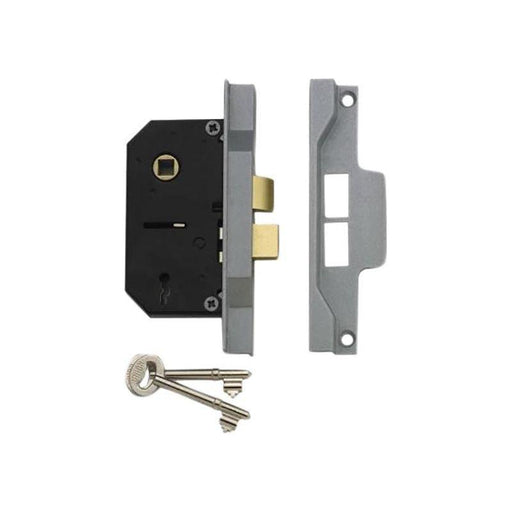 Union 2242 2 Lever Mortice Rebated Sashlock Silver Enamel 78.5mm 3in Visi UNION - NN4 Online
