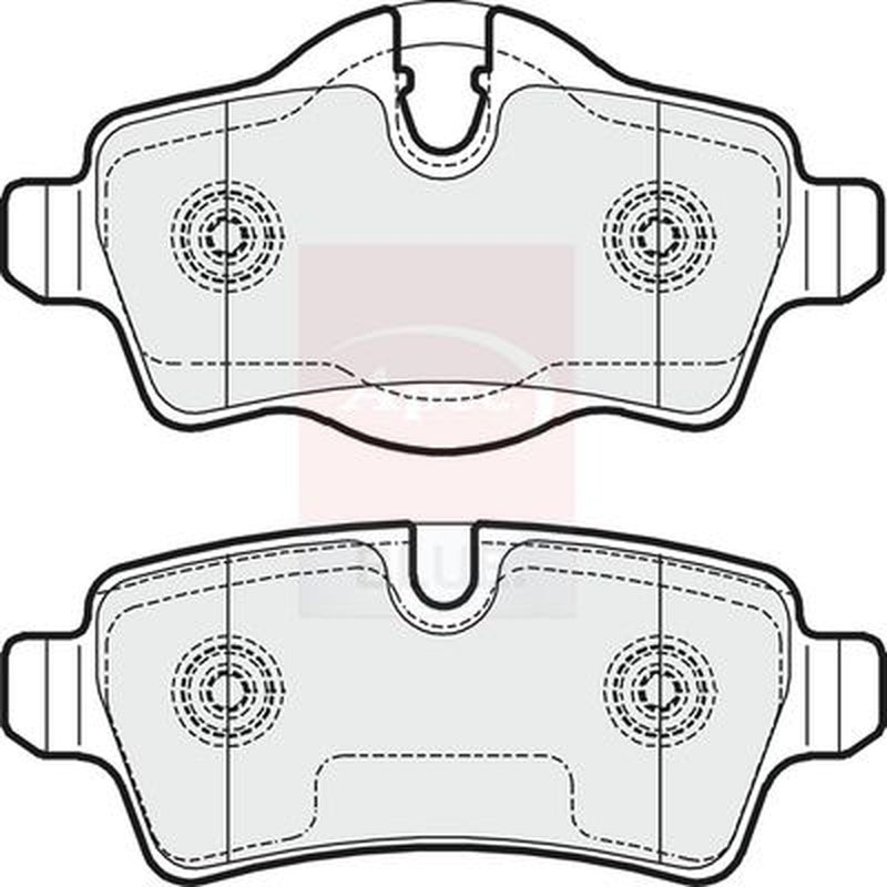 Apec Rear Brake Pad Set fits Mini Mini 2006-2015 1.6