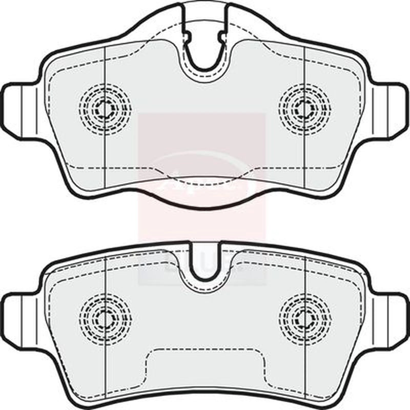 Apec Rear Brake Pad Set PD3240