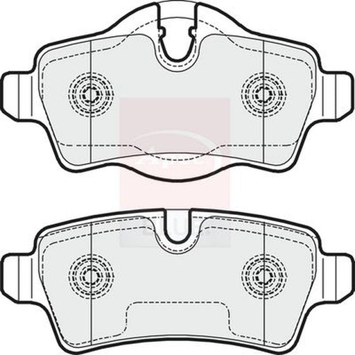 Apec Rear Brake Pad Set fits Mini Mini 2006-2015 1.6