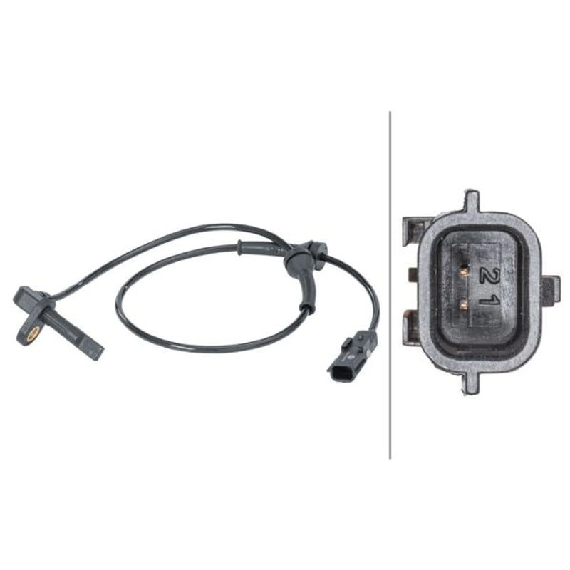 Hella ABS Wheel Speed Sensor Rear fits Nissan Interstar 2021-2024
