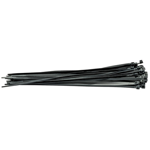 Draper Cable Ties, 4.8 x 300mm, Black (Pack of 100) 70397 Draper - Dynamic Drive