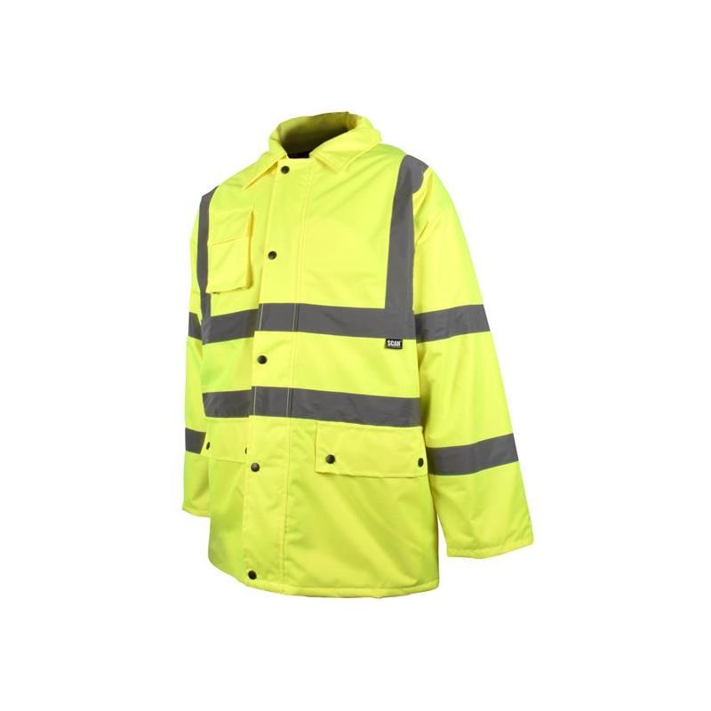 Scan Hi-Vis Motorway Jacket Yellow - XL (48in) Scan - Dynamic Drive