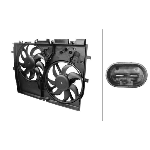 Hella Engine Cooling Fan Front fits Citroën Relay III 2006-2020 2.2 3.0