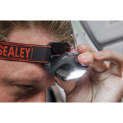 Sealey Rechargeable Head Torch with Auto-Sensor 8W COB LED HT08R Sealey - Dynamic Drive
