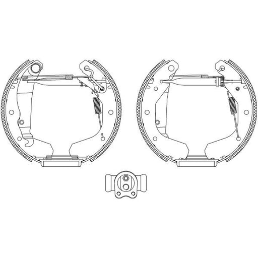 Mintex Brake Shoe Set Axle Kit fits Opel Corsa A 1982-1993 1.2 1.3 1.4 1.5 1.6