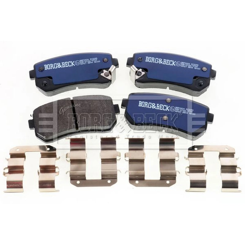 Borg & Beck Rear Brake Solid Discs & Pads fits Hyundai IX35 2014-2015