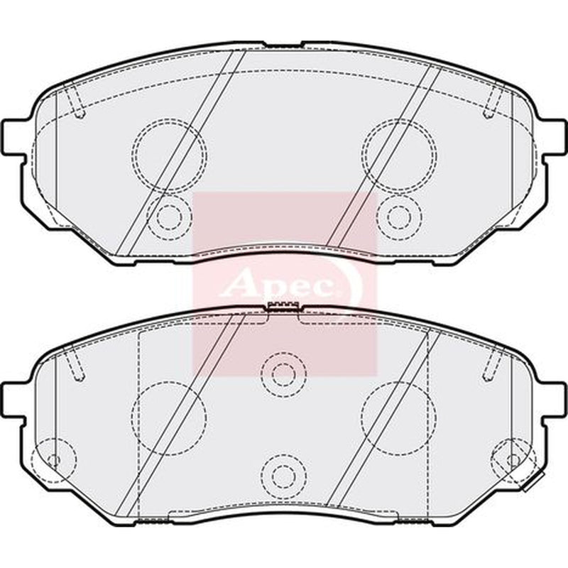Apec Front & Rear Pads fits Kia Sorento III 2015-2020 2.2