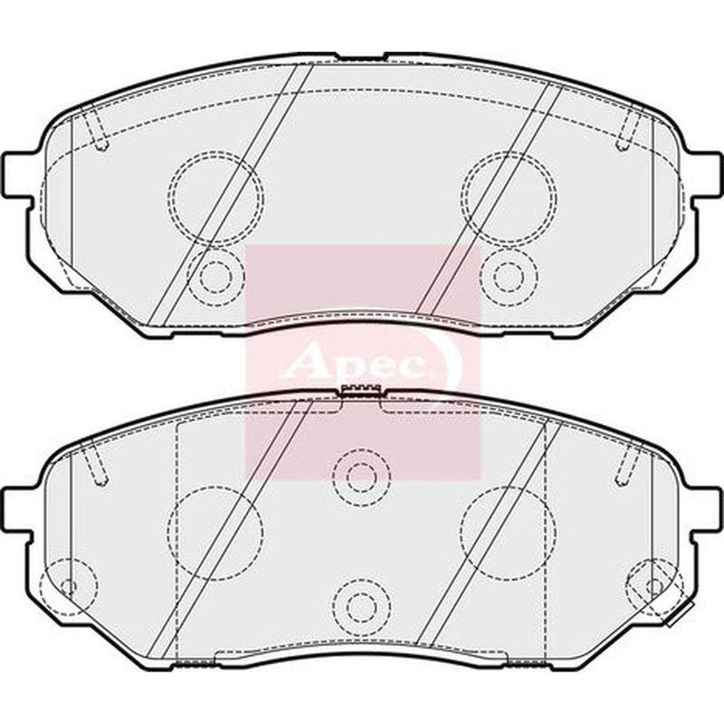 Apec Front Brake Pad Set PAD2080