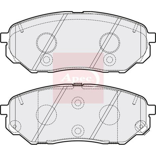 Apec Front Brake Pad Set PAD2080