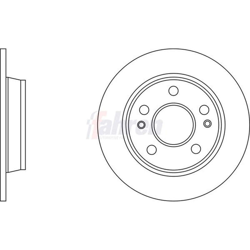 Fahren Front & Rear Brake Discs & Pads fits Kia Soul II 2014-2018 1.6 2.0