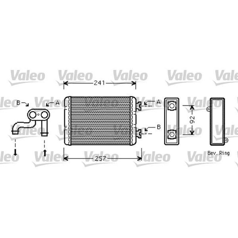 Valeo Heater Matrix Core Heat Exchanger 812360