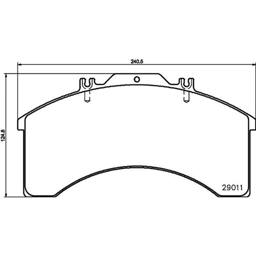 DON Front Brake Pad Set fits Iveco Eurocargo I-Iii 1991-2015