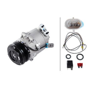 Hella Air Conditioning Compressor fits Opel Astra H 2004-2012 1.4 1.8 2.0