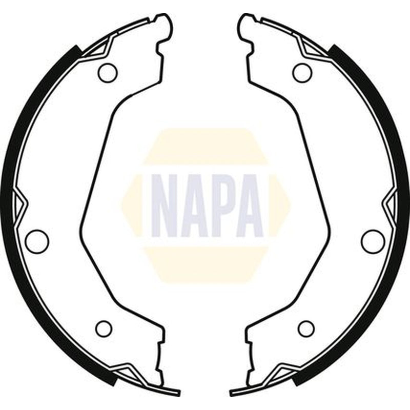 NAPA Parking Brake Shoe Set fits Kia Sorento I 2002-2011 2.4 2.5 3.5