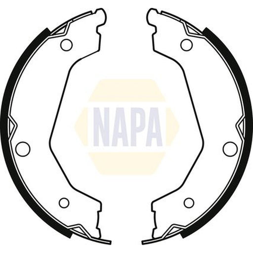 NAPA Parking Brake Shoe Set fits Kia Sorento I 2002-2011 2.4 2.5 3.5