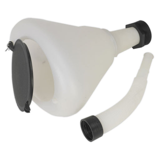 Sealey Funnel with Closing Lid240mm F99240 Sealey - Dynamic Drive