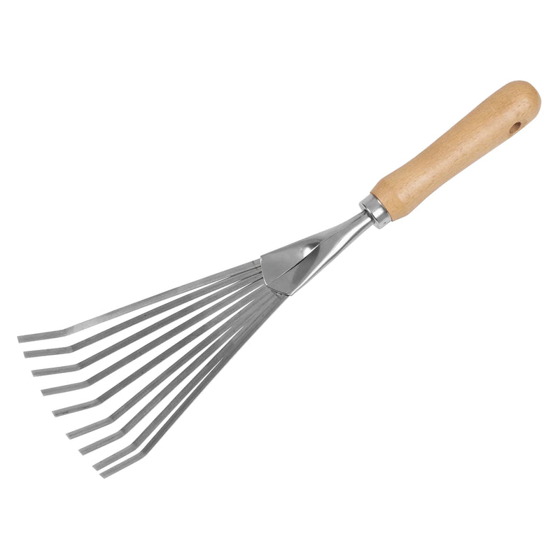 Sealey Premier Leaf Hand Rake GTWH001 Natural Ash Handle
