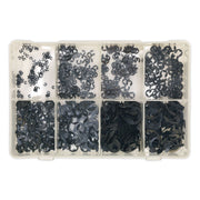 Sealey E-Clip Retainer Assortment 800pc Metric AB012ER Sealey - Dynamic Drive