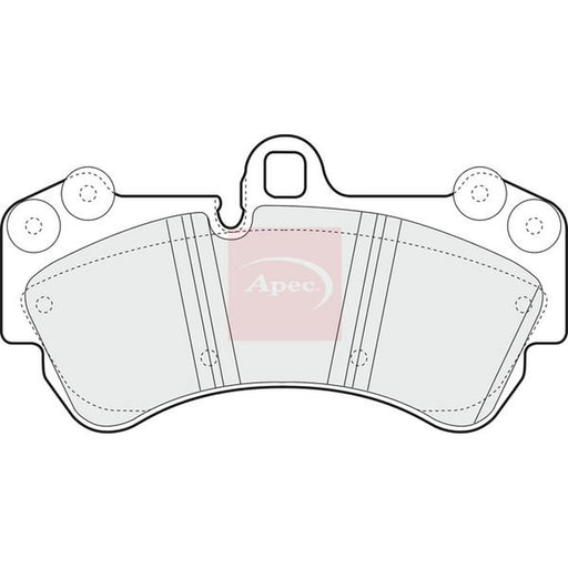 Apec Front Brake Pad Set fits Porsche Cayenne 2003-2010 3.0 3.2 3.6