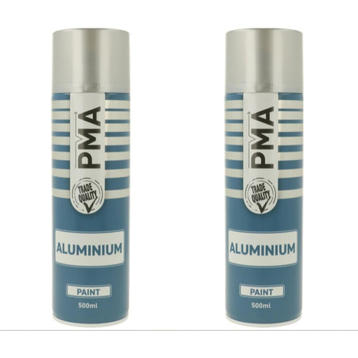 2x PMA Professional Aluminium 500ml Spray Paint High Coverage PMA - NN4 Online 