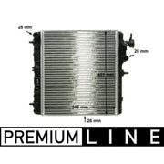 Mahle Engine Radiator fits Hyundai Amica / Atoz 1998-2008 1.0 1.1