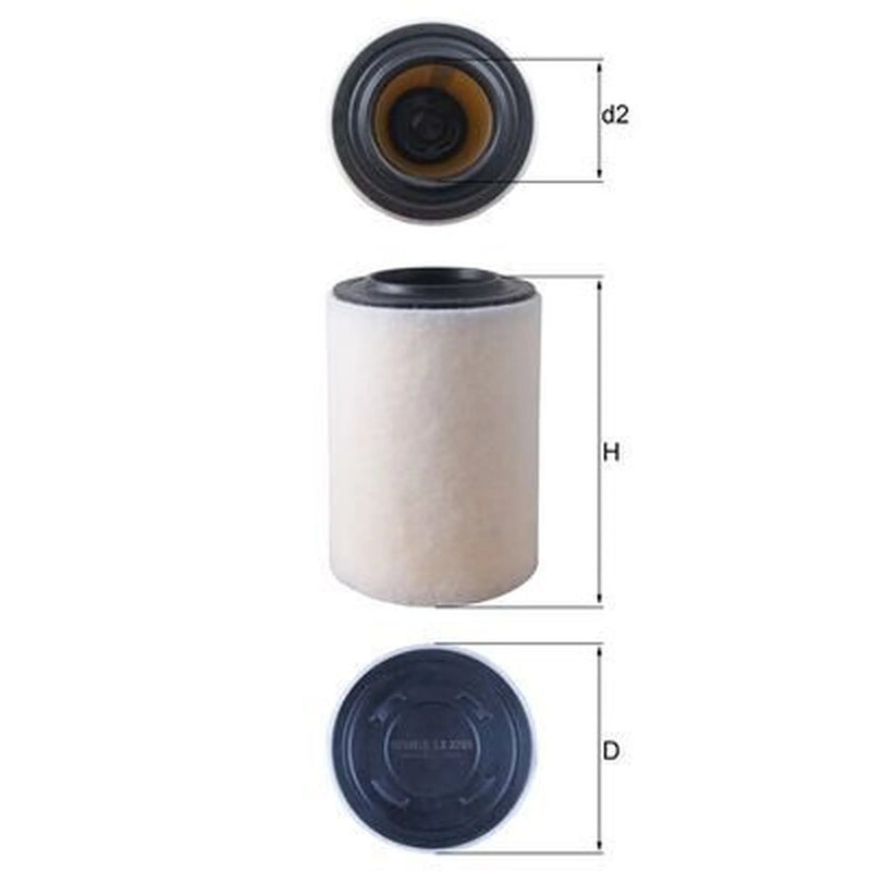 Mahle Engine Air Filter fits Alfa Romeo Giulietta 2010-2020 1.4 2.0
