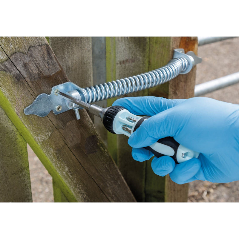 Draper Soft Grip 7 in 1 Ratcheting Screwdriver and Bit Set 83721 Draper - Dynamic Drive
