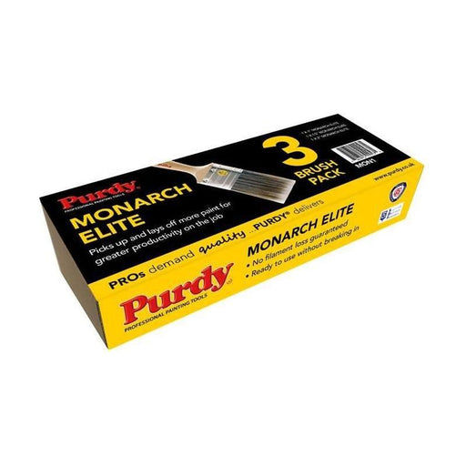 Purdy® Monarch™ Elite™ Paint Brush Set, 3 Piece Purdy® - NN4 Online