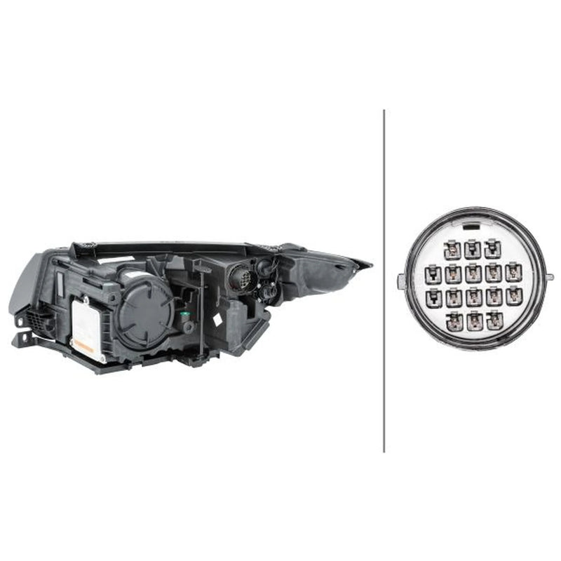Hella Headlight Headlamp PSY24W Right fits Land Rover Range Rover Evoque