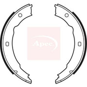 Apec Parking Brake Shoe Set fits Peugeot 406 1995-2004 1.6 1.8 1.9 2.0 2.1 2.2